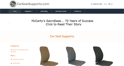 Desktop Screenshot of carseatsupports.com