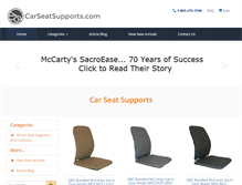 Tablet Screenshot of carseatsupports.com